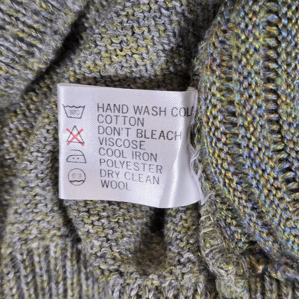 Vintage Hugo Design Geometric Wool Blend Knit Sweater Size Large - Picture 6 of 7